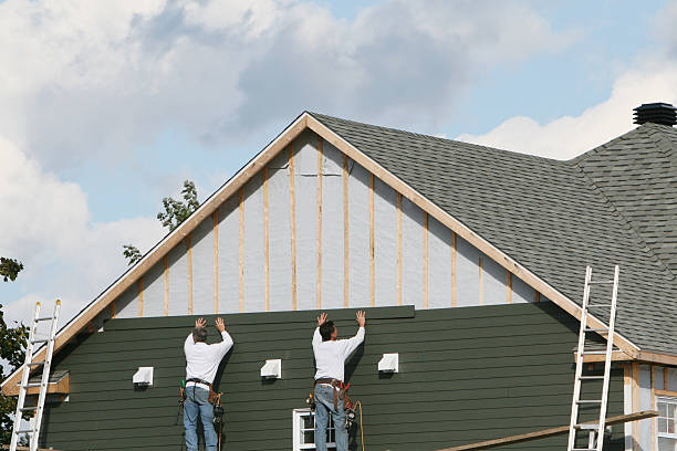 Professional Emergency Siding Repair technician working in Rural Ridge, PA